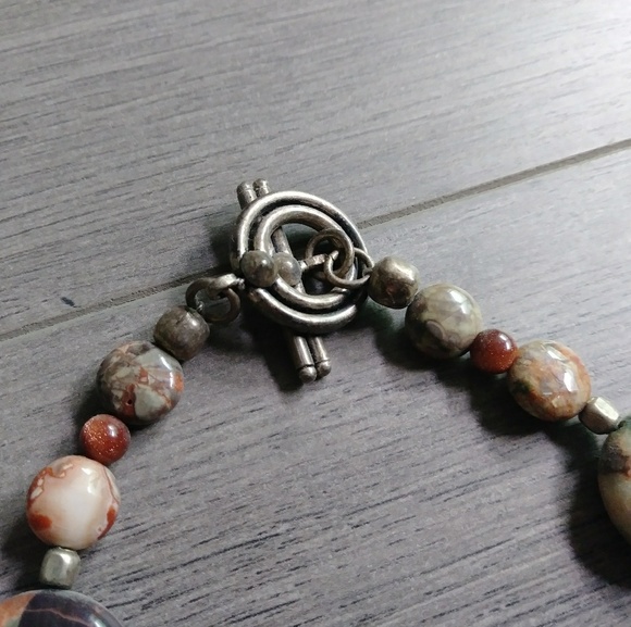 { vintage } Unakite Jasper Necklace - Picture 7 of 8